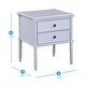 preview thumbnail 23 of 31, Ettington Carved Bamboo 2-drawer Nightstand by Greyson Living