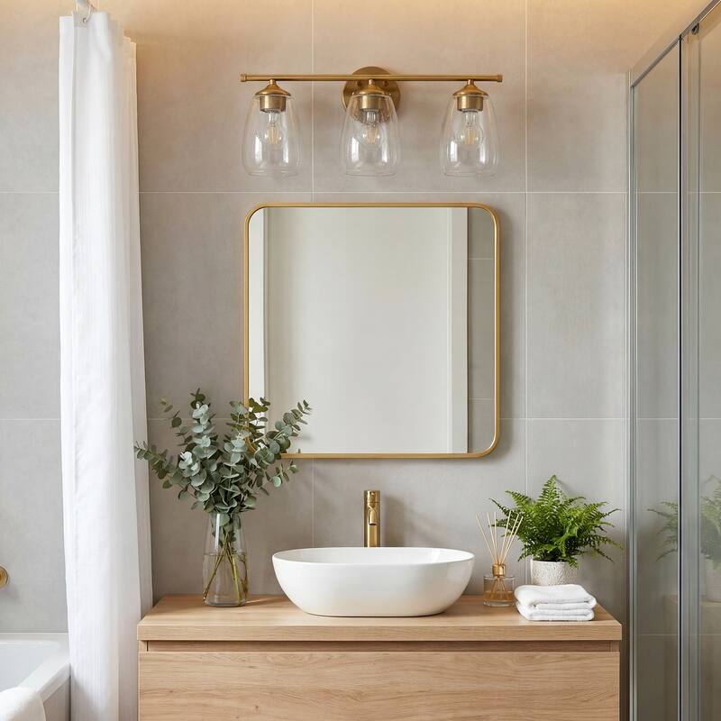 3-Light Bathroom Dimmable Vanity Light