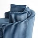 preview thumbnail 17 of 64, Oversized 43" W Plush Corduroy Recessed Arm Swivel Barrel Chair