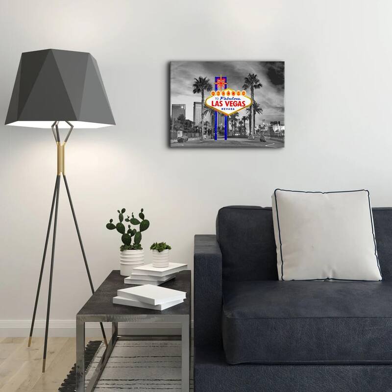 Las Vegas Sign Wall Art Black and White City Posters Nevada