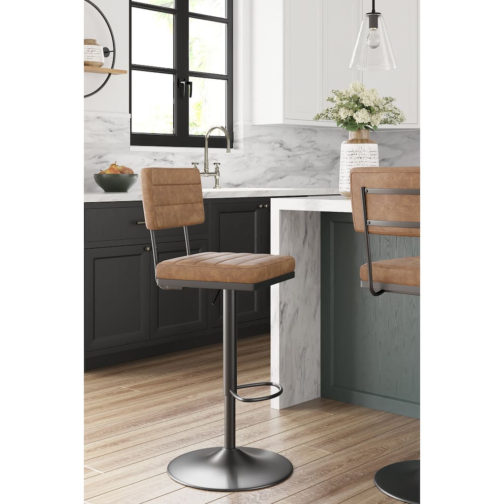 Ashley Furniture Strumford Swivel Barstool (Set of 2) - 18"W x 18"D x 33-43"H