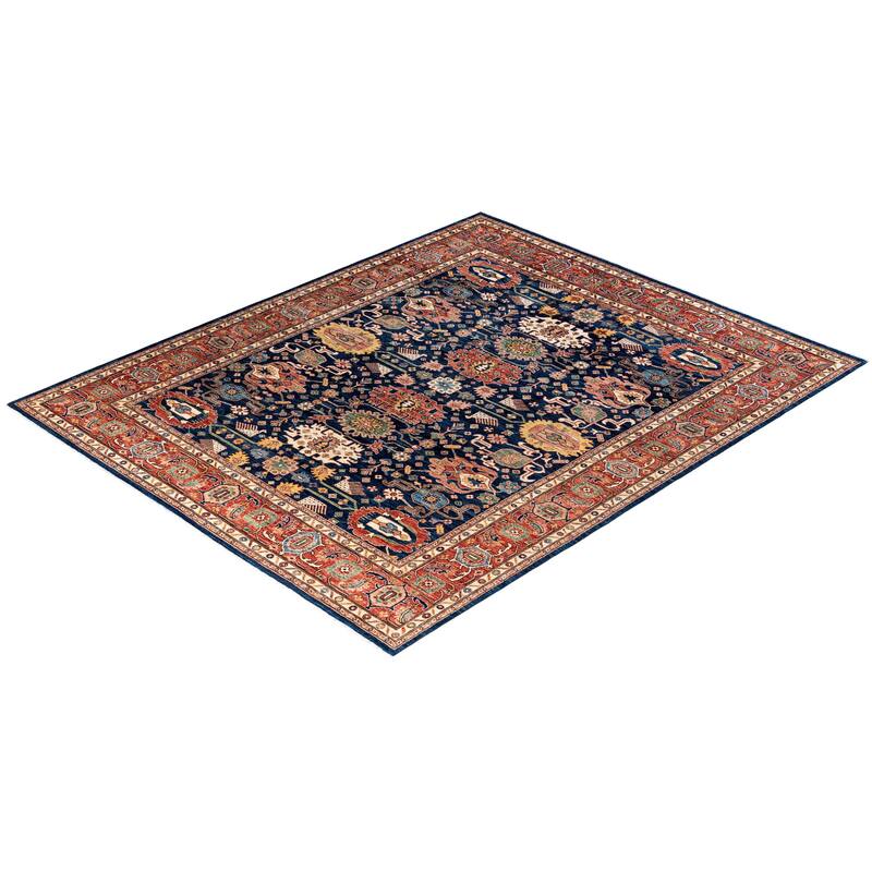 Serapi One-of-a-Kind Hand-Knotted Area Rug - Blue, 8' 1" x 9' 9" - 8' 1" x 9' 9"