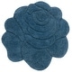 preview thumbnail 9 of 13, SAFAVIEH Handmade Novelty Massima Floral Rug 3' Round - Blue - Round