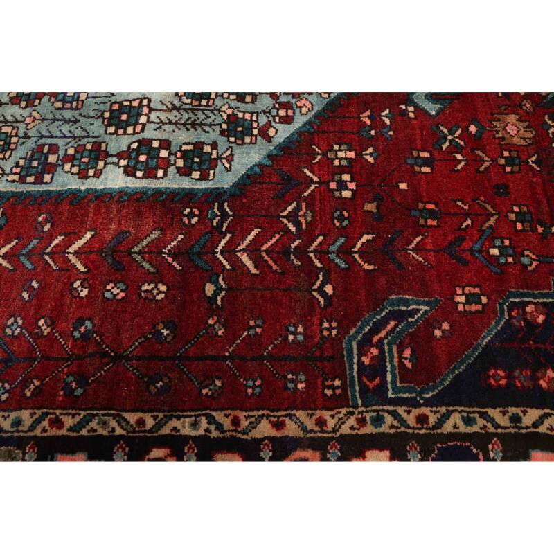 ECARPETGALLERY Hand-knotted Anatolian Vintage Dark Red Wool Rug - 4'1 x 6'4