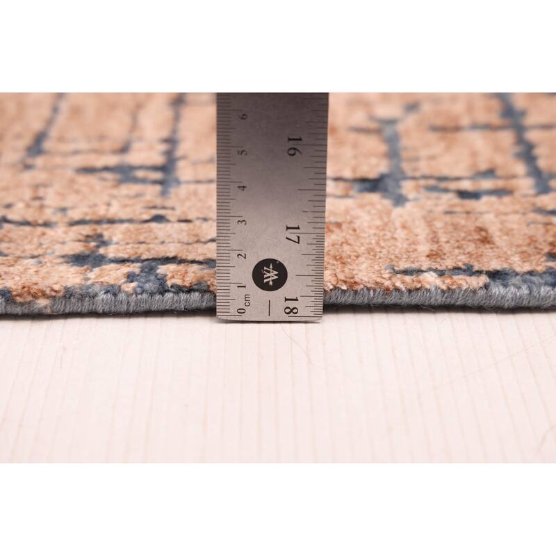 ECARPETGALLERY Hand-knotted Legacy Light Brown Silk, Wool Rug - 2'6 x 9'8