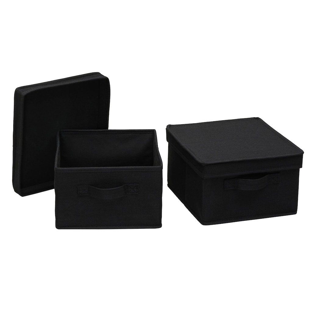 Household Essentials Storage Box with Fully Removable Lid, Set of 2