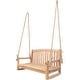 preview thumbnail 7 of 6, Seven Seas Teak San Jose Teak Wood Double Outdoor Porch Swing, 4 foot