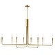 preview thumbnail 1 of 45, Light Society Bella 8-Light Chandelier Brushed Brass