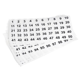 Sticker Label With Numbers Number Sticker, Number Label, Self Adhesive Marked Stickers, for ...