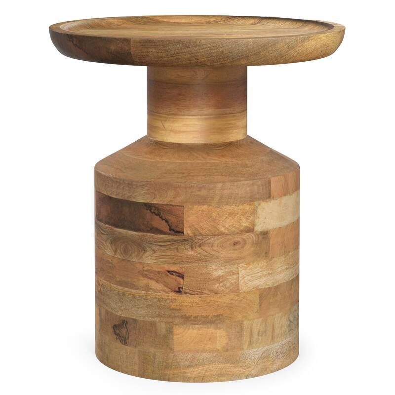 WYNDENHALL Norbury 16 inch Wide Solid Mango Boho Accent Table & Assembled
