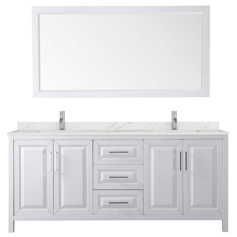 Wyndham Collection WCV252580D-QTZ-UNSM70 Daria 80" Free Standing