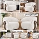 preview thumbnail 5 of 10, Kieon 33"W 360 Swivel Barrel Chair Modern Accent Chair Set of 2