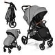 preview thumbnail 2 of 17, Costway High Landscape Baby Stroller Pushchair w/ Footmuff & - See Details Grey