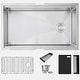 preview thumbnail 35 of 63, Undermount 33" Workstation Single-Bowl Stainless Steel Kitchen Sink