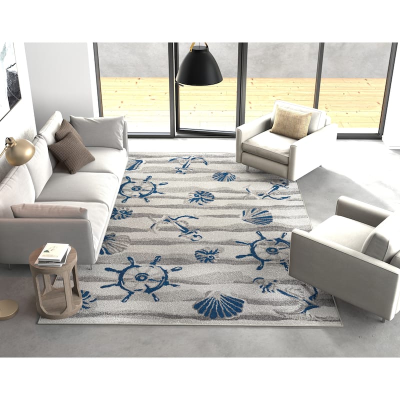 Domani Luxe Nautical Outdoor Area Rug