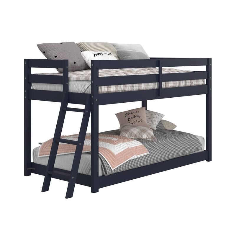 Taylor & Olive Trillium Twin Low Loft Bed with a Twin Under Bed