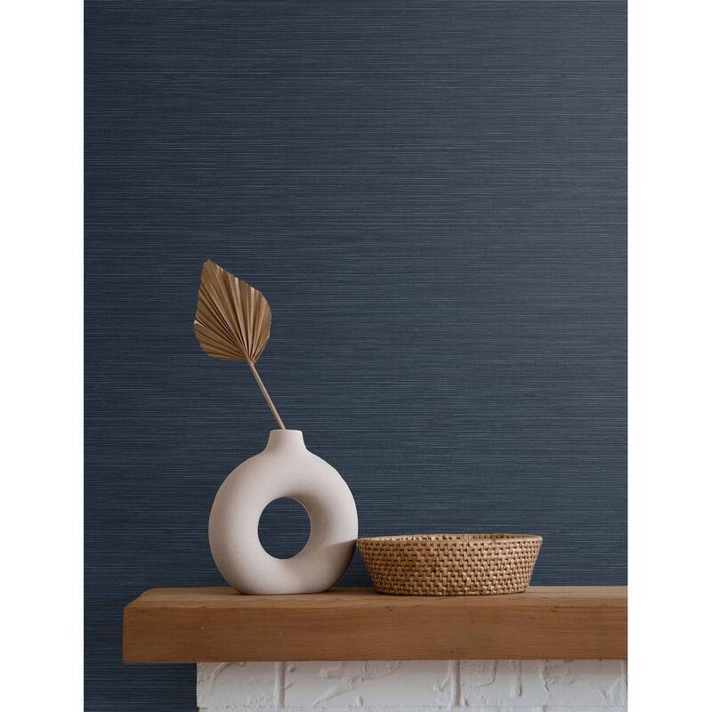 Seabrook Designs Seawave Sisal Embossed Vinyl Unpasted Wallpaper