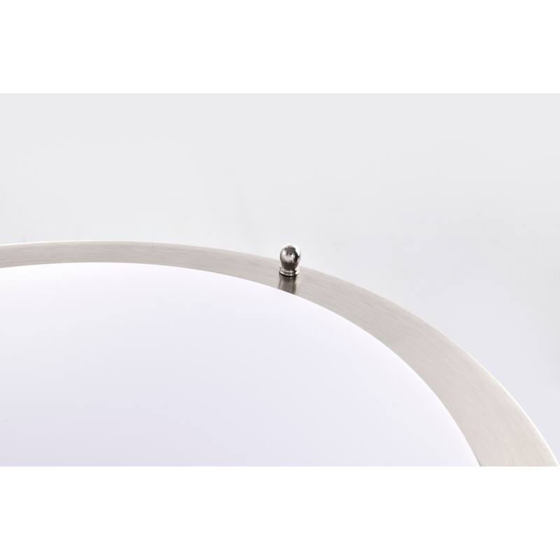 Glamour LED 32 inch Oval Flush Mount Fixture Brushed Nickel Finish CCT Selectable 3K/4K/5K - Brushed Nickel