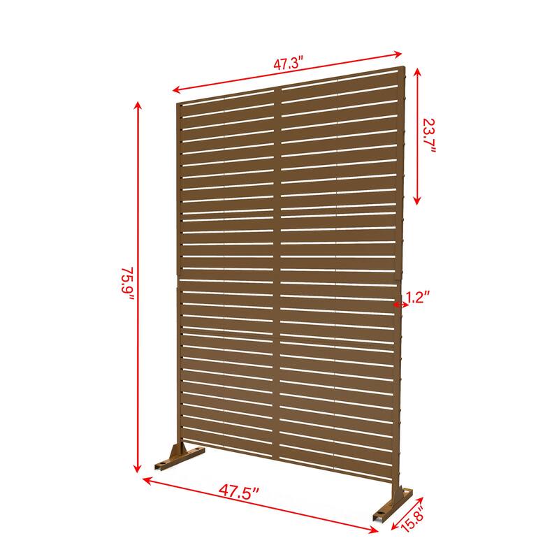 Outdoor Pattern Privacy Metal Screen Patio Garden Fence Panel