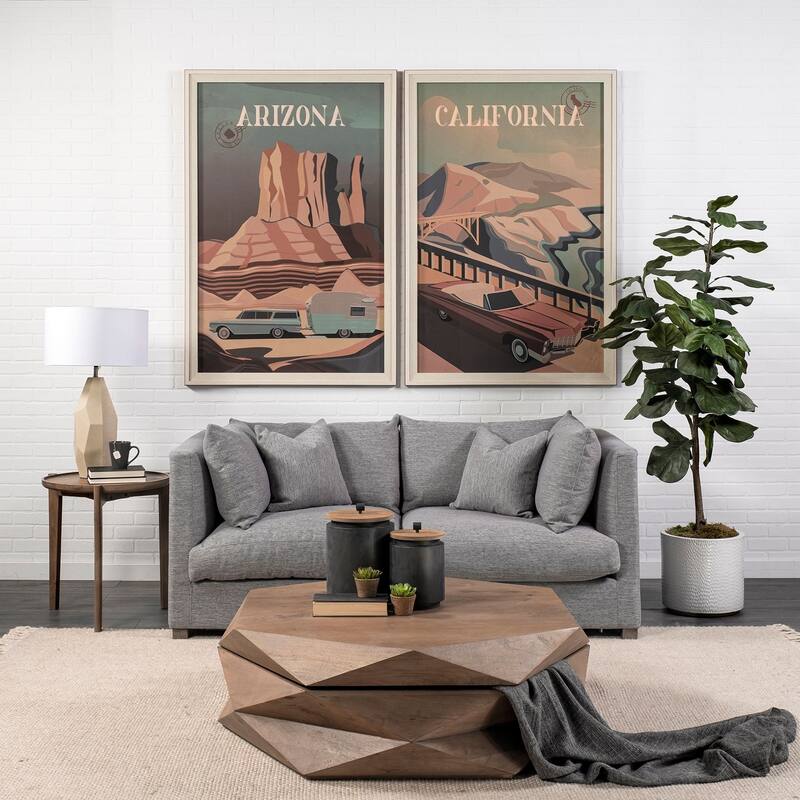 Arreto Medium Brown Solid Wood Hexagonal Coffee Table w/ Storage - 48.0L x 48.0W x 15.0H