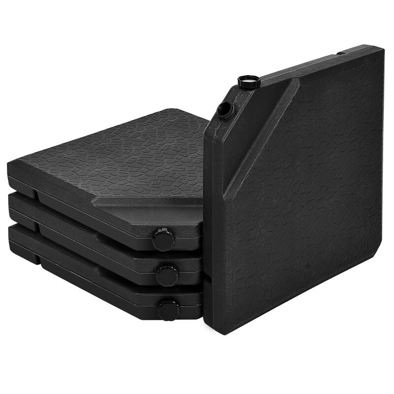 Square Cantilever Offset Umbrella Weights Base Water/Sand Filled