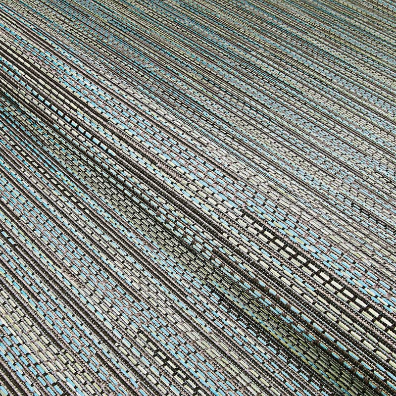 Samantha Diva Aqua Blue- Gray Indoor/ Outdoor Area Rug