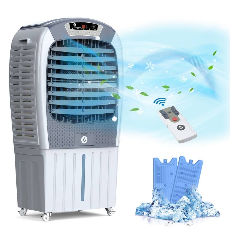 10.5 Gallon 3500CFM Evaporative Air Cooler with Remote On Sale Bed