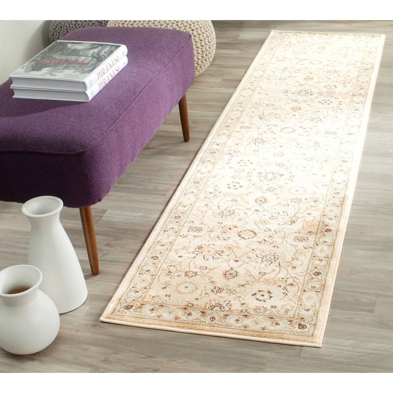 SAFAVIEH Florenteen Kyna Traditional Oriental Rug - 2' x 8' Runner - Ivory/Grey - Runner