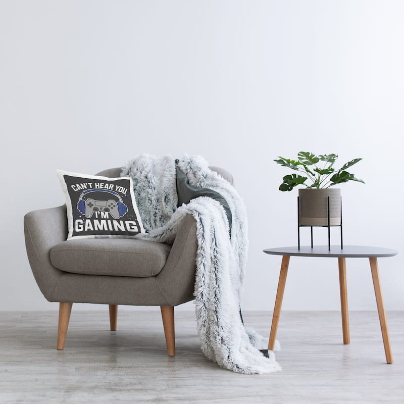 Stupell Can't Hear You Gaming Decorative Printed Throw Pillow Design by Kim Allen