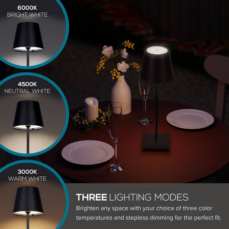 Catalina Lumea Touch LED Accent Lamp - Black