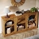 preview thumbnail 45 of 43, 63-Inch Farmhouse Console Table with 3 Tier Storage