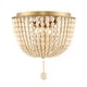 preview thumbnail 1 of 8, SAFAVIEH Lighting Fidelma Boho Beaded 2-light LED Flush Mount - 13" W x 13" D x 12" H
