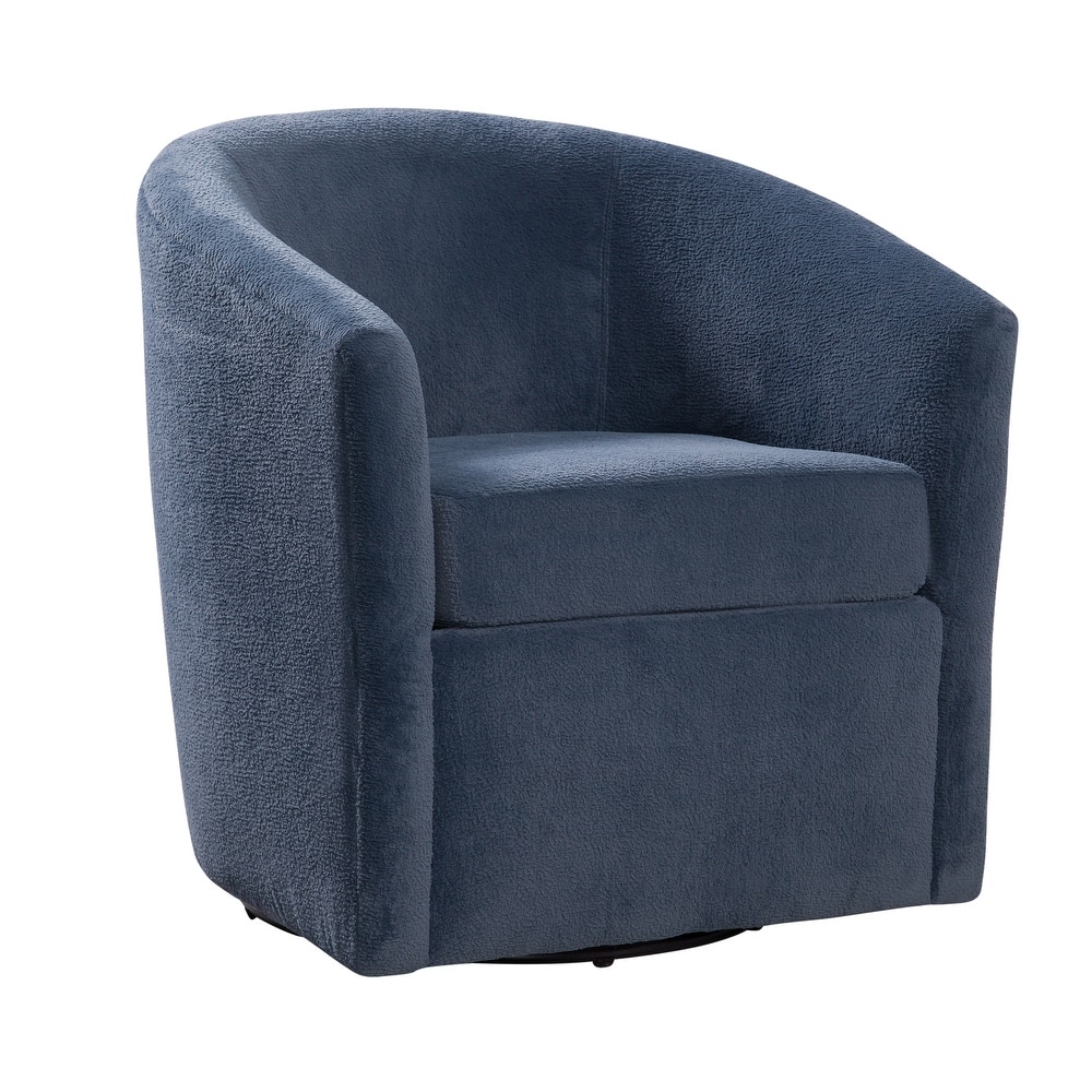Odessa Barrel Style Swivel Accent chair in Performance Fabric