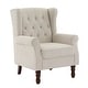 preview thumbnail 31 of 77, Button Tufted Armchair Wingback Wood legs Accent Chairs (Set of 2)