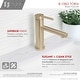 preview thumbnail 3 of 12, STYLISH Stainless Steel Single Handle Single Hole Bathroom Faucet - Faucet Height: 6 3/8" Spout Height: 3 7/8"