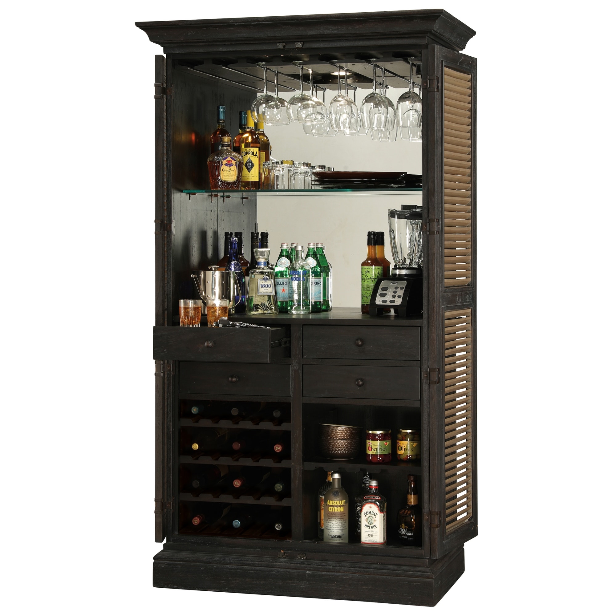 Shop Howard Miller Old Mission Vintage Old Fashioned Saloon Style Foyer Liquor Wine Cabinet Tall Storage Wardrobe Media Center Overstock 23439248