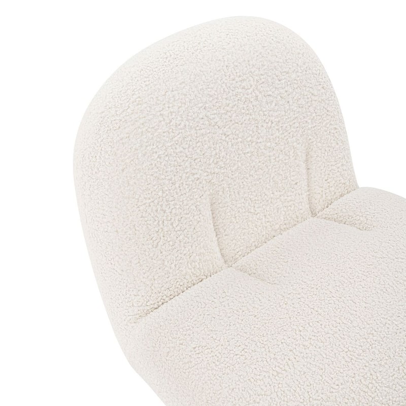 Manhattan Comfort Modern Lia Boucle Dining Armchair