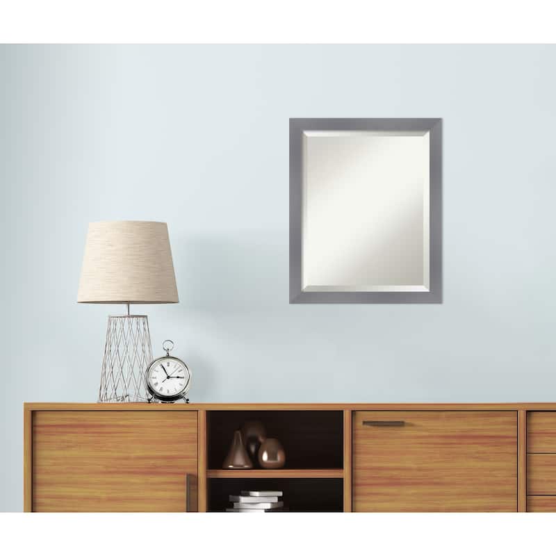Edwin Beveled Wood Framed Wall Mirror