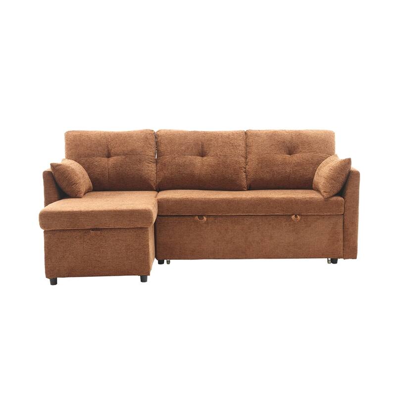 L Shaped Modular Sectional Sofa w/ Reversible Chaise and Storage Seat