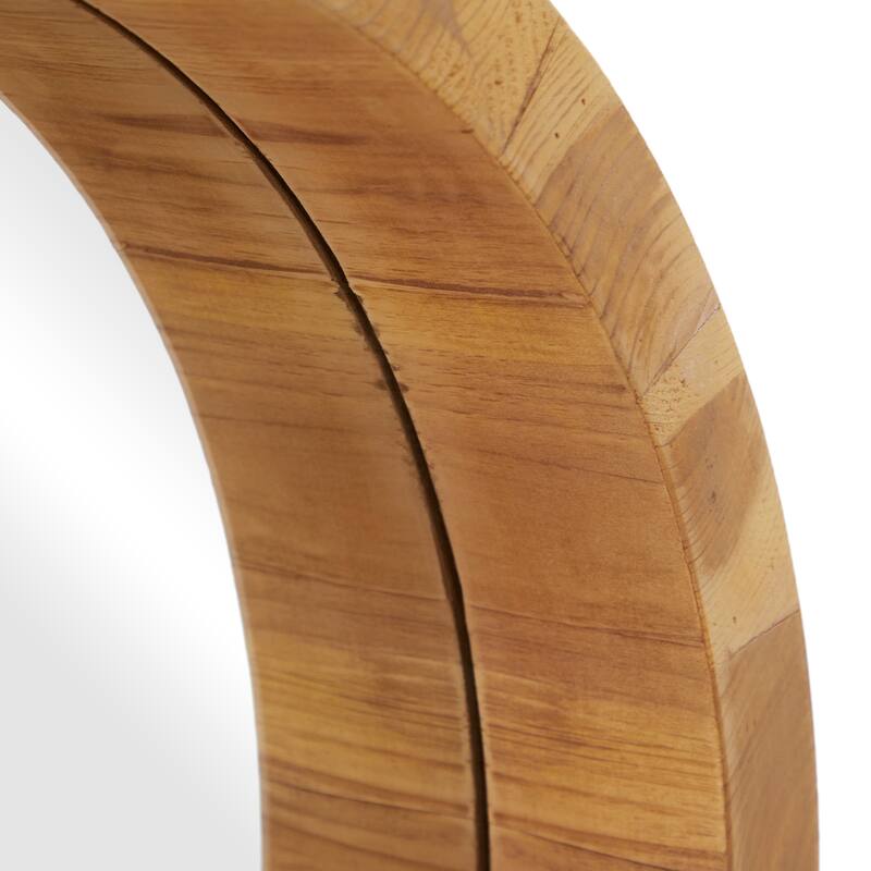 Brown Contemporary Wall Mirror