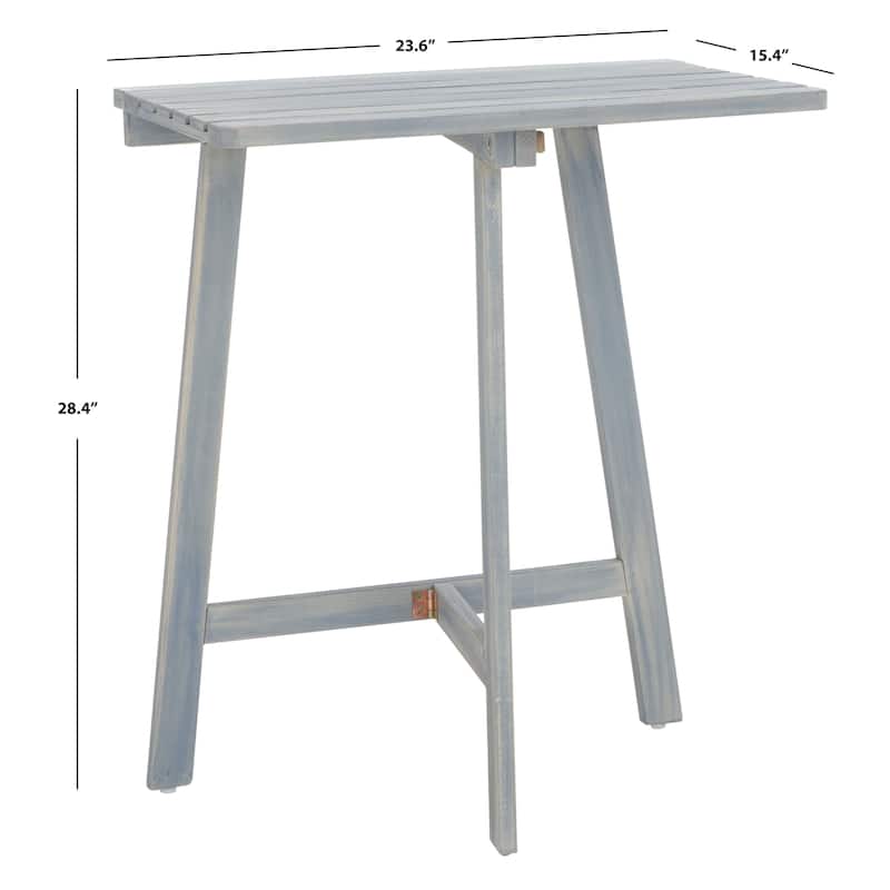 SAFAVIEH Outdoor Iyana Balcony Table - 24Wx15Dx28H