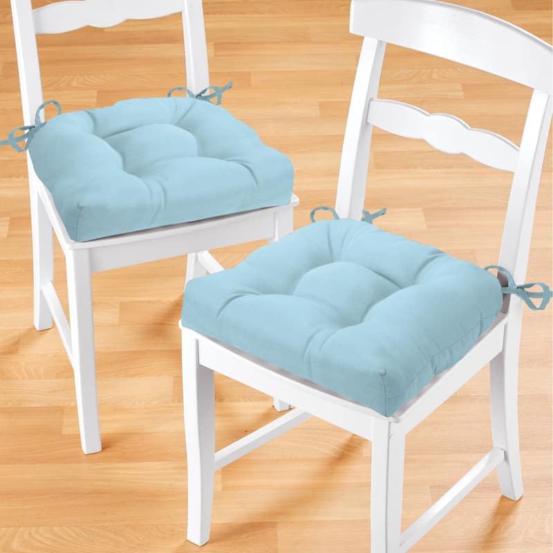 Chase Tufted Design 3-inch Chair Pads - Set of 2