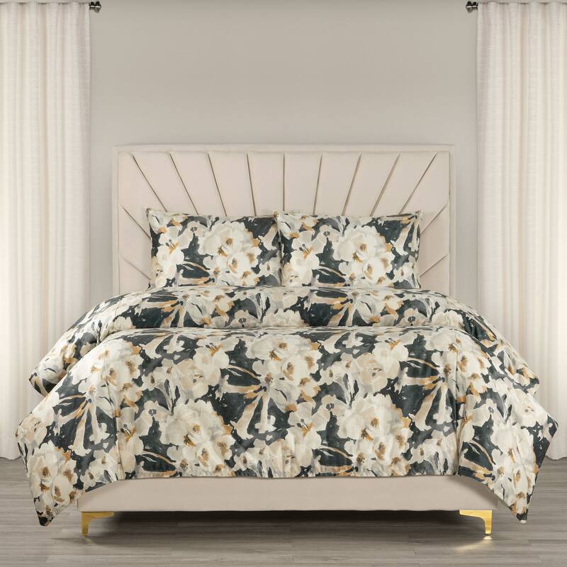 Siscovers Floral Velvet Duvet & Insert Set