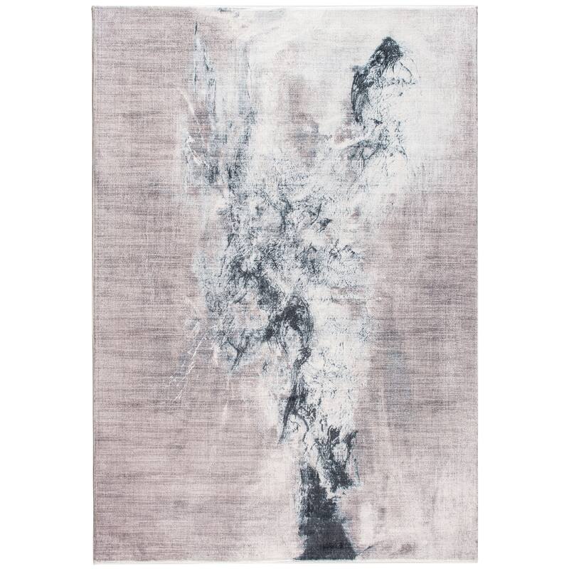 Domani Comfort Modern Abstract Faux Fur Rug - 6' x 9'