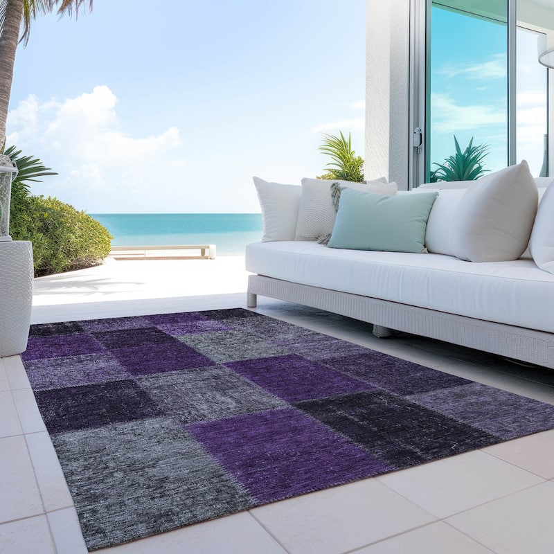 Machine Washable Indoor/ Outdoor Chantille Vintage Oriental Rug
