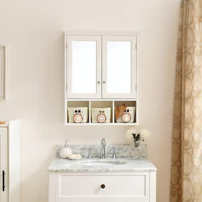 25" x 30" Rectangular MDF Medicine Cabinet with Mirror - 25" x 30"