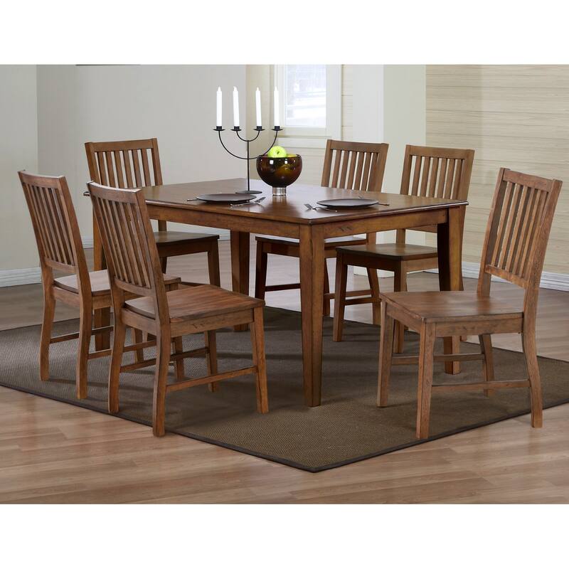 Rectangular Wooden Dining Table - 60" - Brown