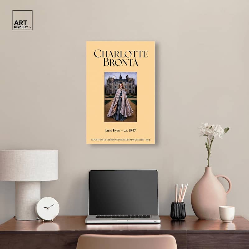 Protagonist of Jane Eyre Canvas by Art Remedy, Gallery Wrapped