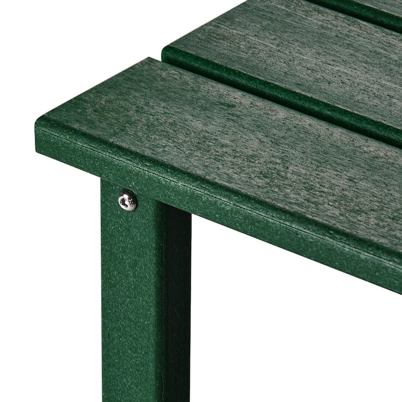 Polytrends Laguna Hdpe All Weather Outdoor Patio Square Side Table
