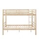 preview thumbnail 8 of 40, Full over Full Wooden Bunk Bed, High Guardrail,Ladder, No Box Spring